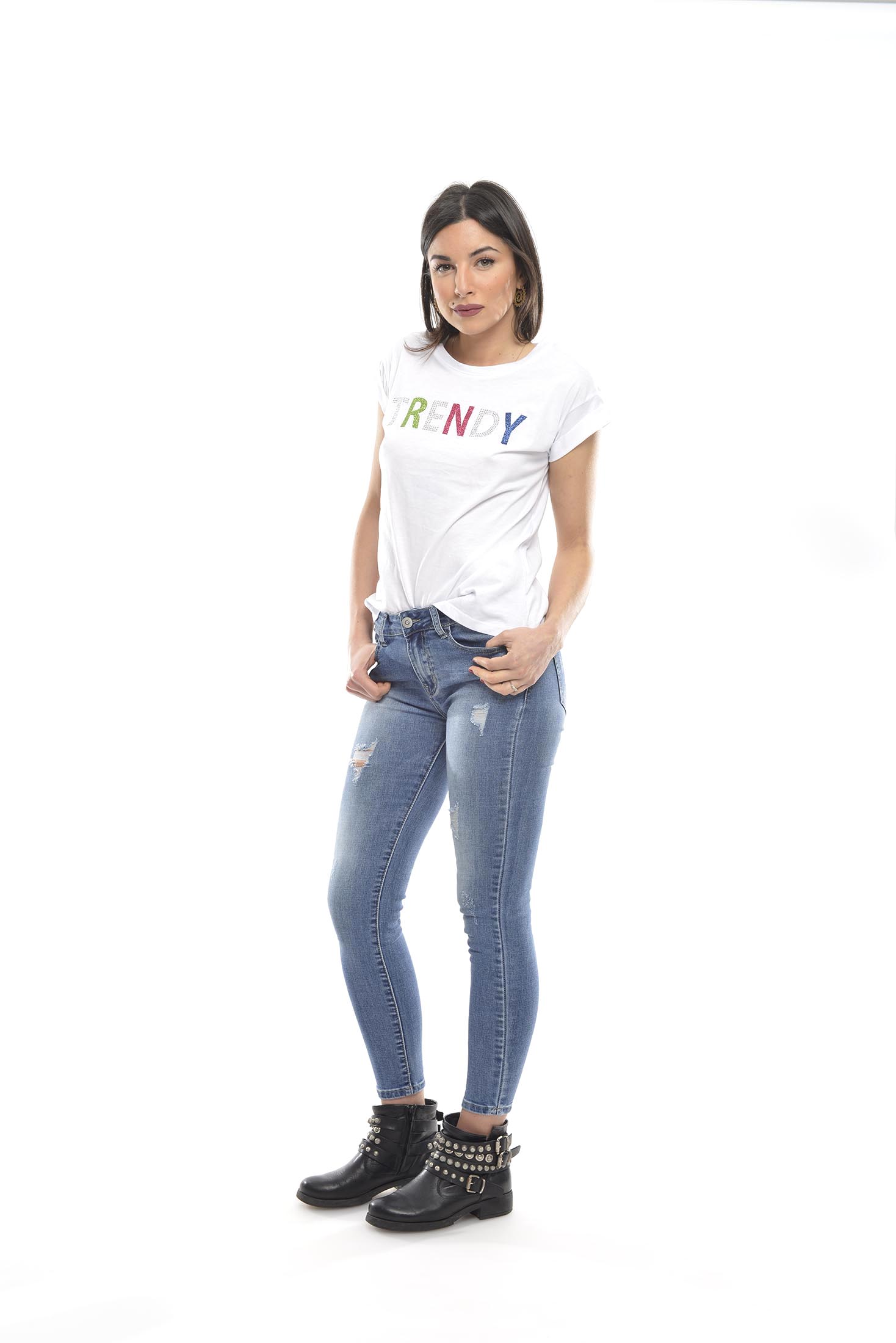 TRENDY T-SHIRT white - immagine 3