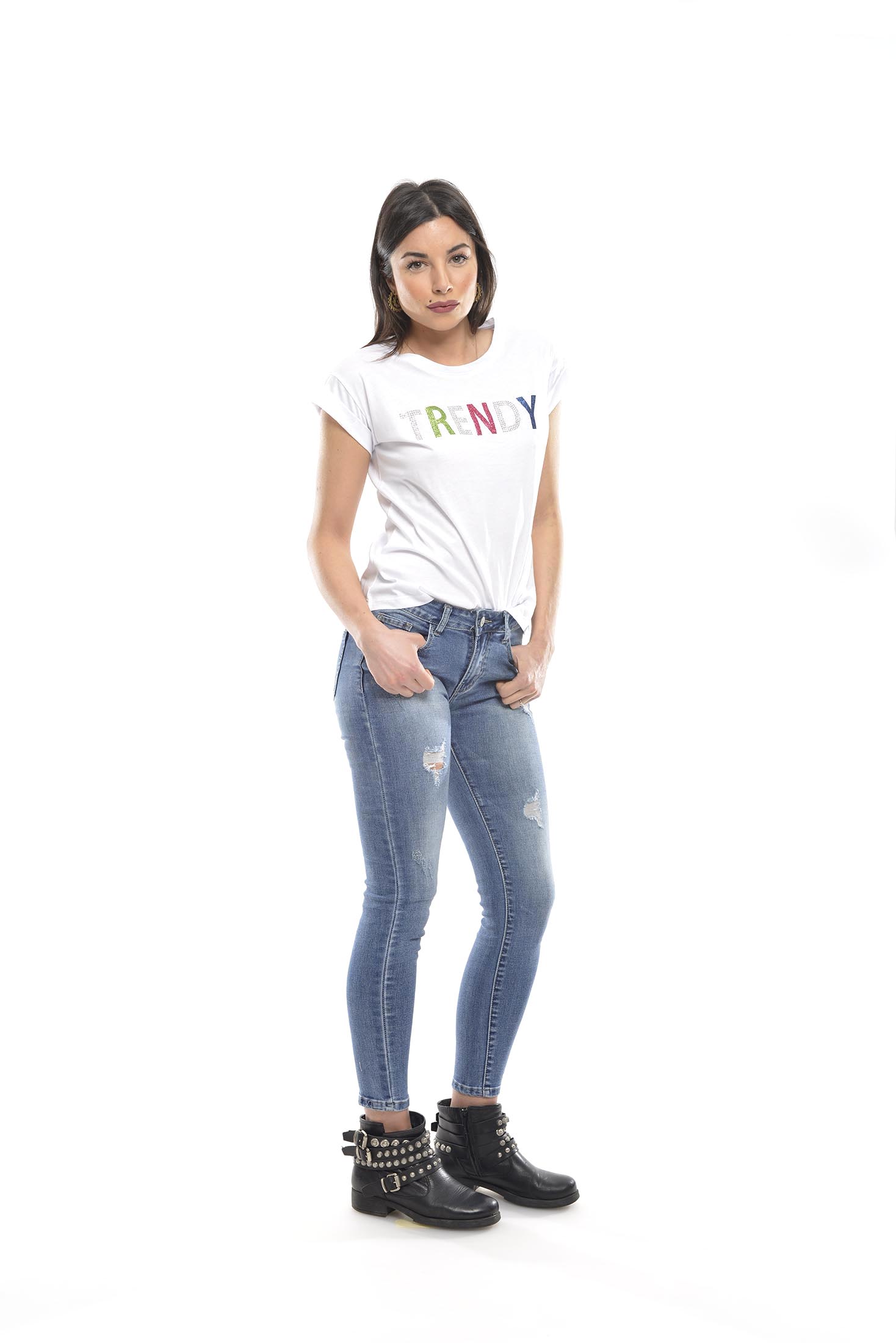 TRENDY T-SHIRT white - immagine 2