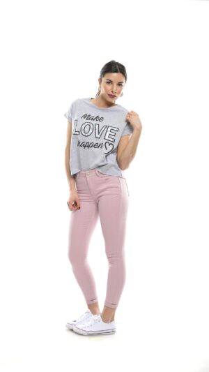 MAKE LOVE T-SHIRT grey