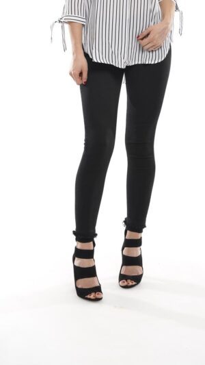 GLASSY PANTALONE - nero