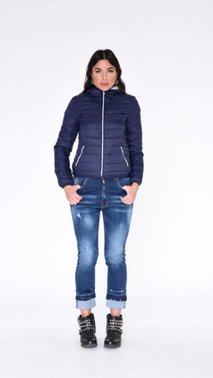 FIORELLA GIACCA PIUMA BLU