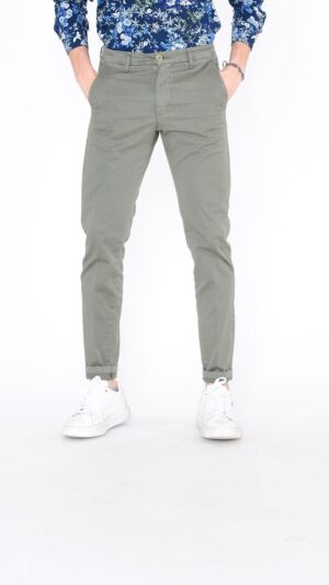 CHINO UOMO VERDE